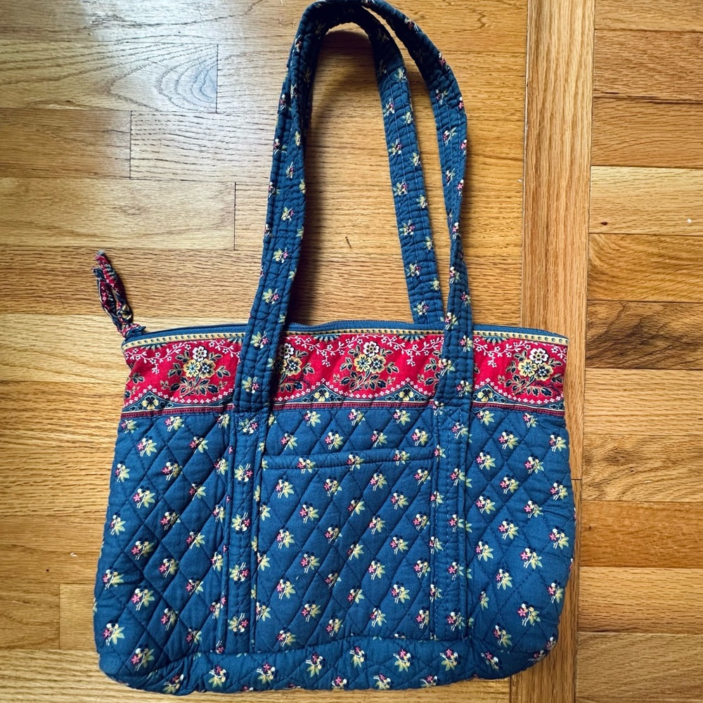 Vera Bradley Blue and Red Nautical Tote Bag